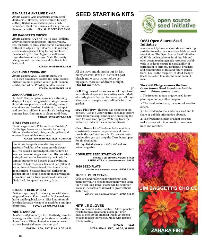 Nichols Garden Nursery Seed Catalog Weekly Ad January 1 - December 31, 2026