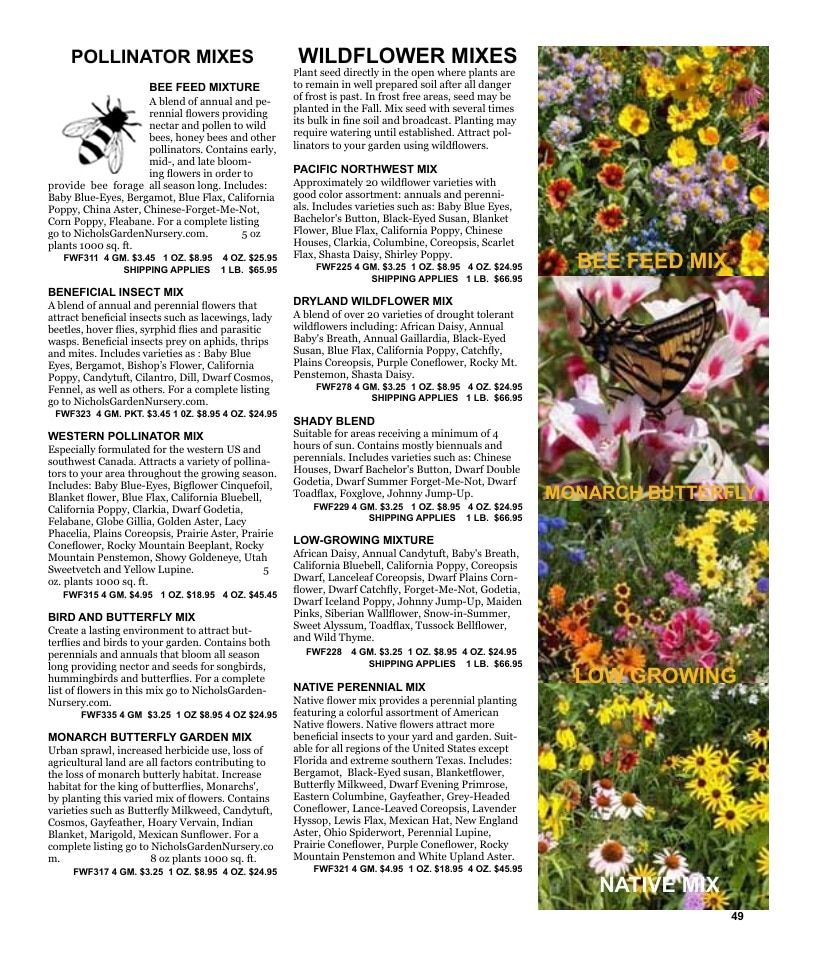 Nichols Garden Nursery Seed Catalog Weekly Ad January 1 - December 31, 2026