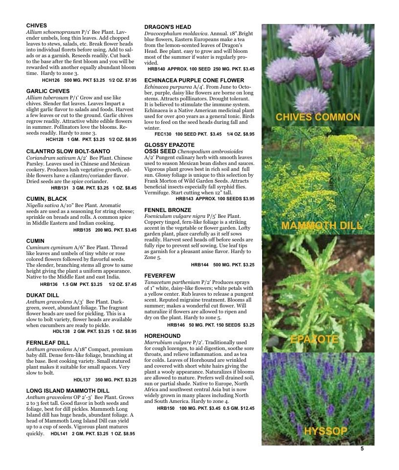 Nichols Garden Nursery Seed Catalog Weekly Ad January 1 - December 31, 2026