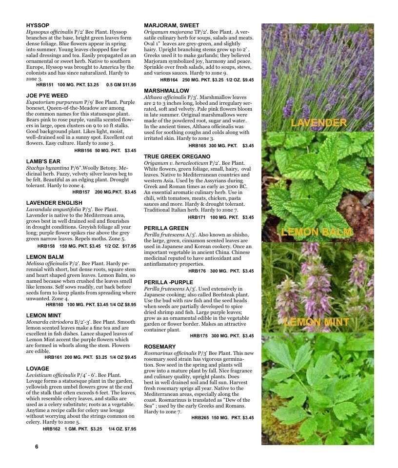 Nichols Garden Nursery Seed Catalog Weekly Ad January 1 - December 31, 2026