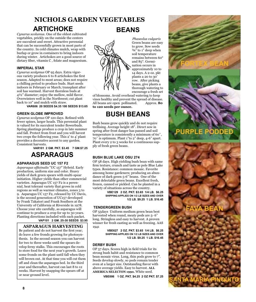 Nichols Garden Nursery Seed Catalog Weekly Ad January 1 - December 31, 2026