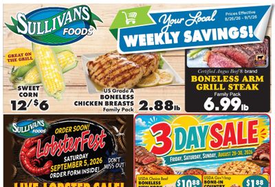 Sullivan's Foods (Kewanee, Mendota and Princeton, IL) Weekly Ad August 26 - September 1, 2026