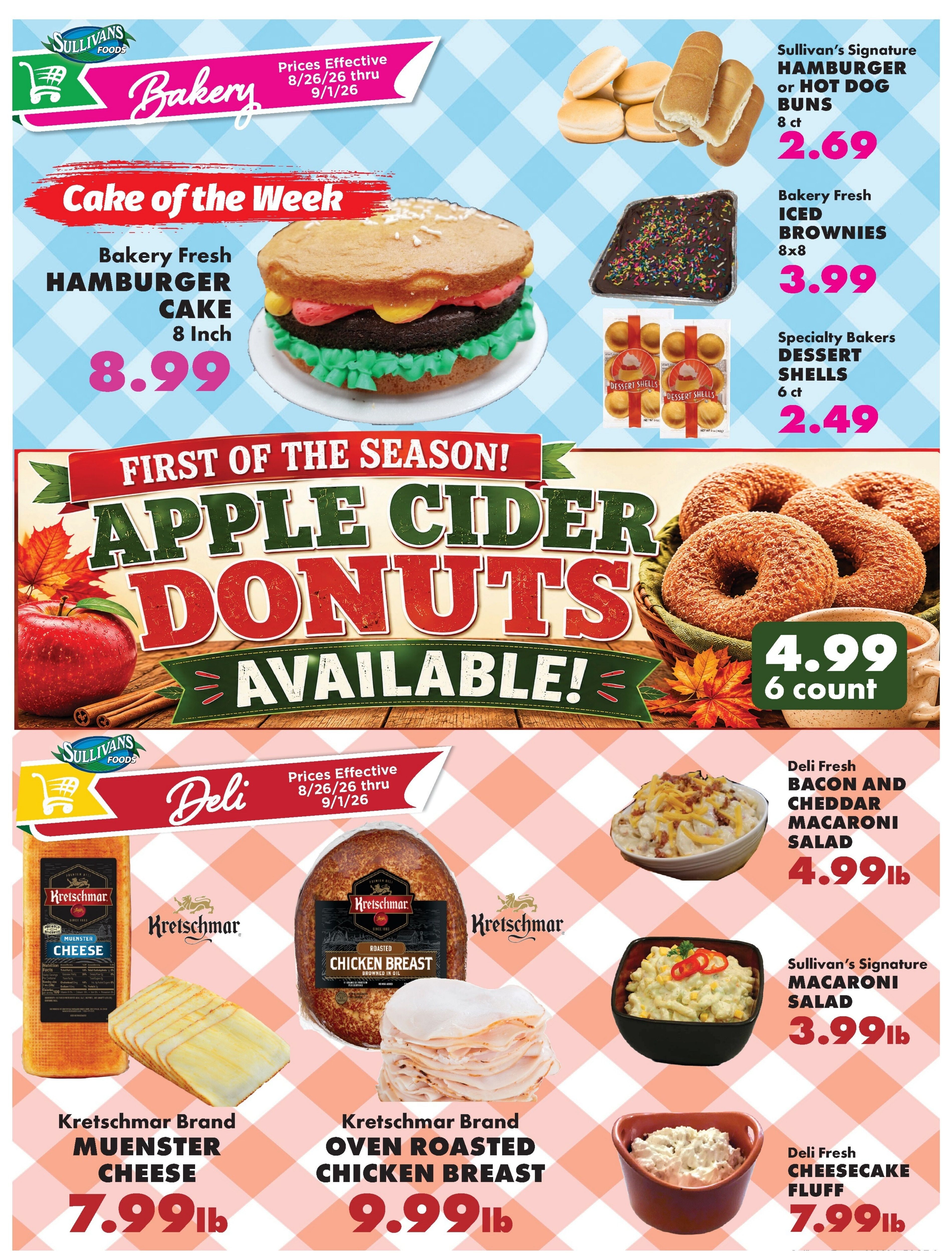 Sullivan's Foods (Kewanee, Mendota and Princeton, IL) Weekly Ad August 26 - September 1, 2026