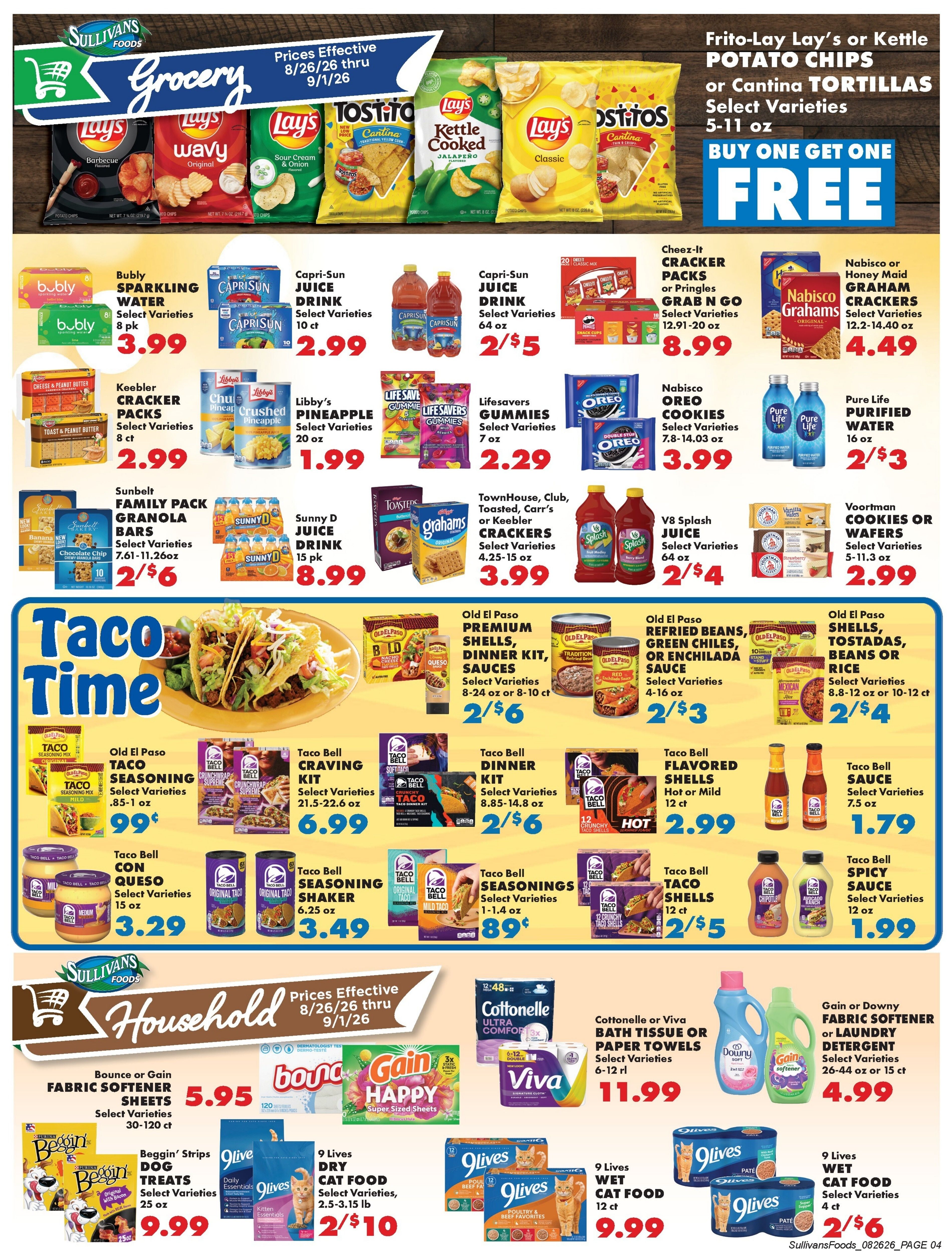 Sullivan's Foods (Kewanee, Mendota and Princeton, IL) Weekly Ad August 26 - September 1, 2026