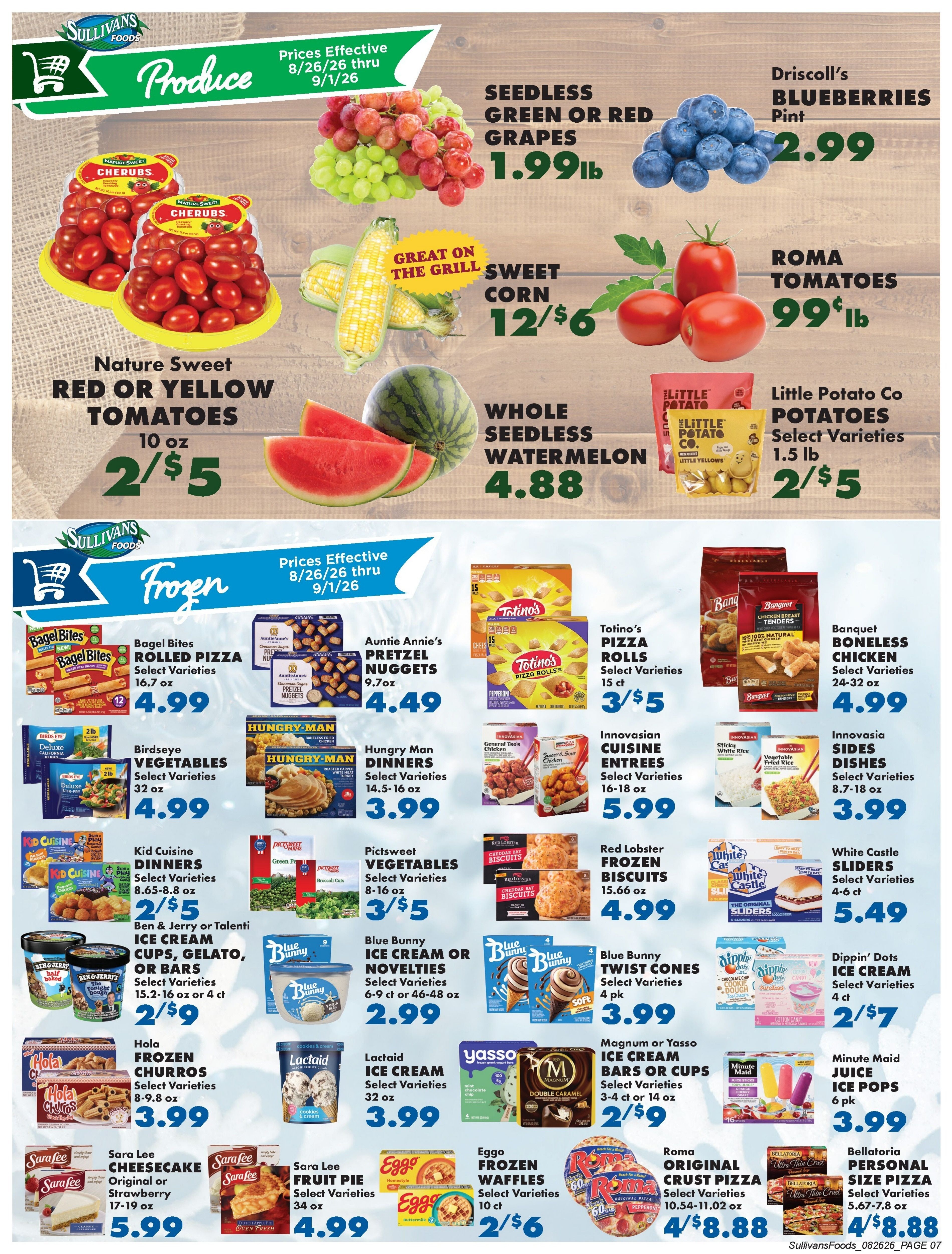 Sullivan's Foods (Kewanee, Mendota and Princeton, IL) Weekly Ad August 26 - September 1, 2026