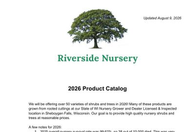 Riverside Nursery Garden Catalog Weekly Ad January 1 - December 31, 2026