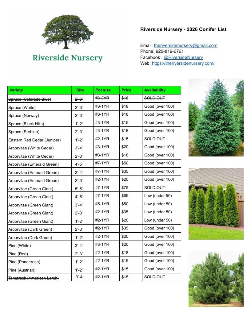 Riverside Nursery Garden Catalog Weekly Ad January 1 - December 31, 2026