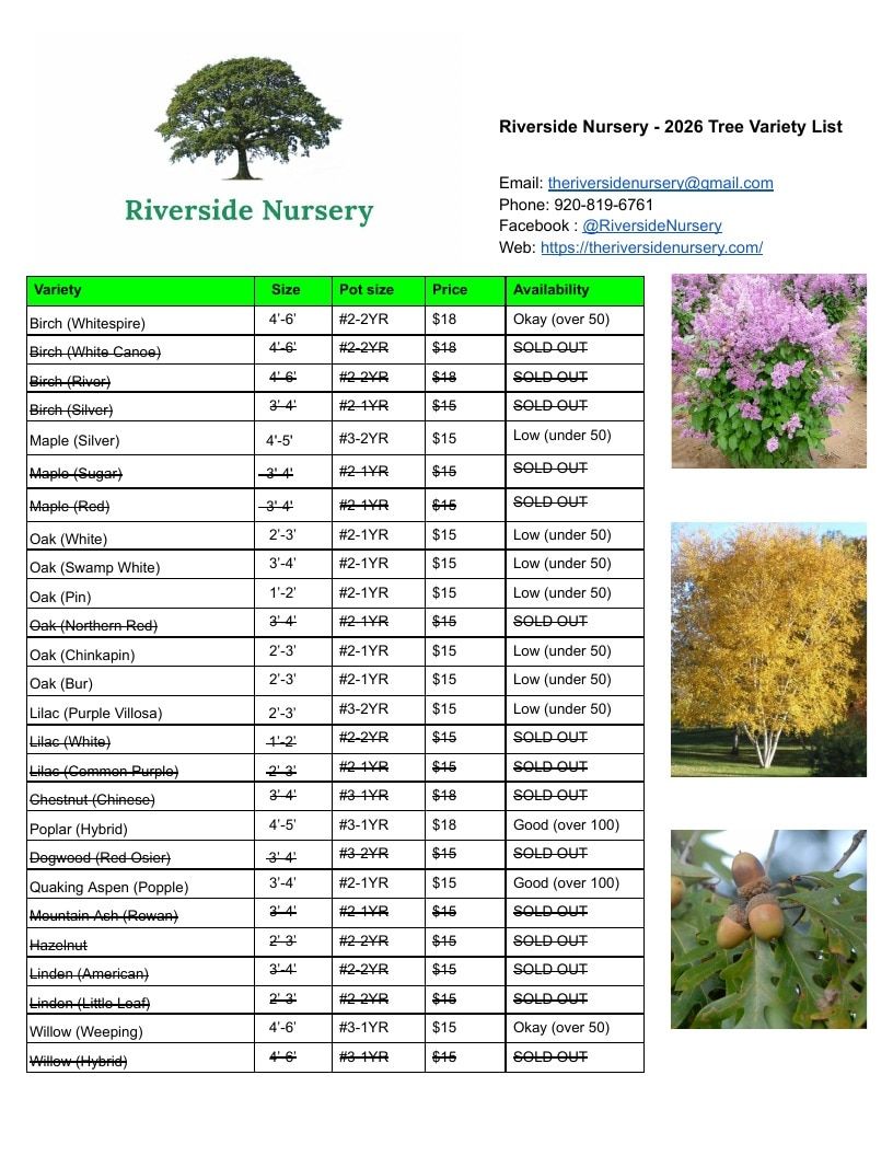 Riverside Nursery Garden Catalog Weekly Ad January 1 - December 31, 2026