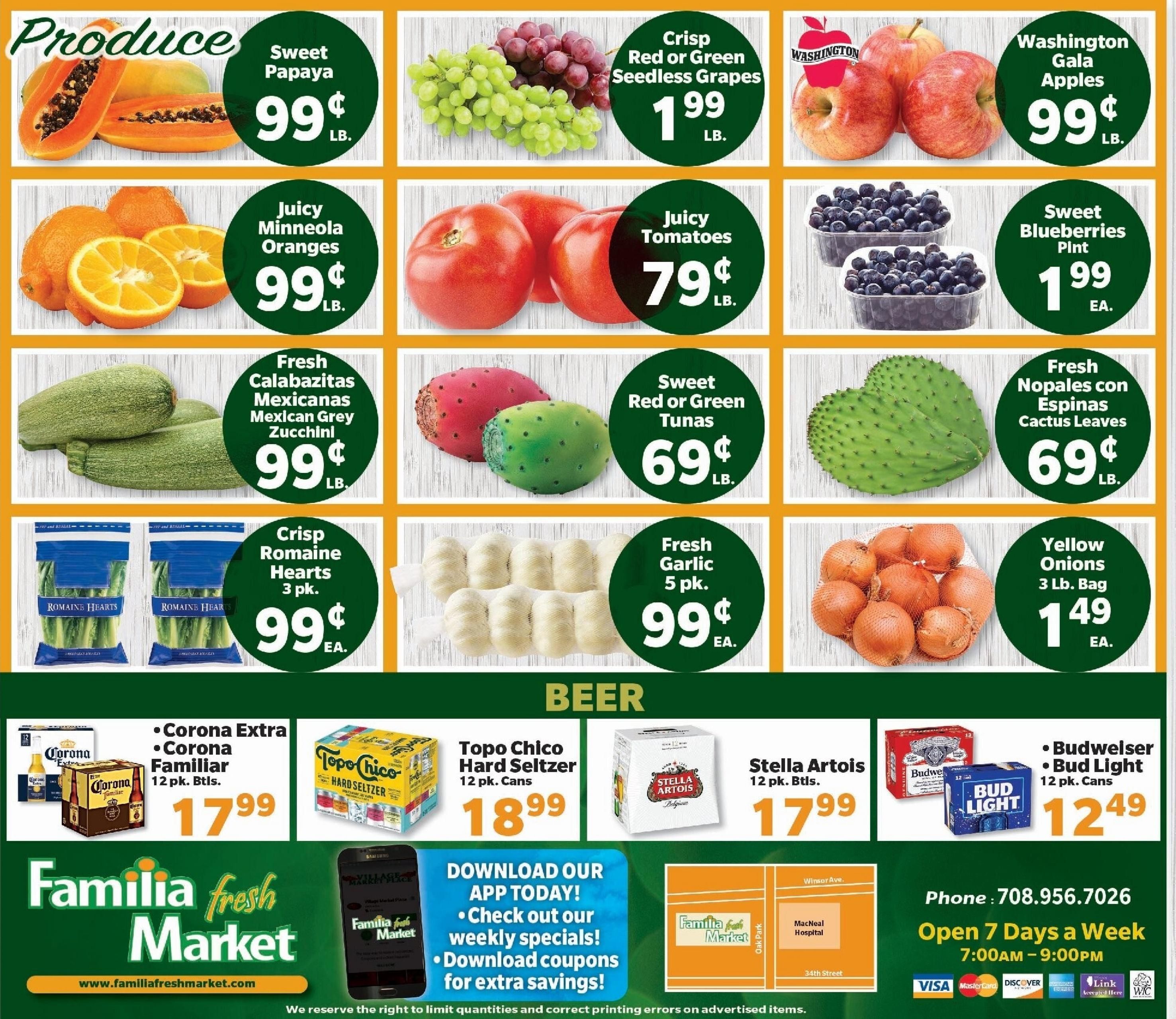 Familia Fresh Market (Hines–Bridgeview Area, IL) Weekly Ad August 19 - 25, 2026