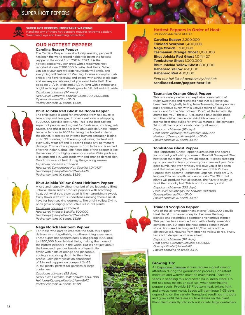 Sandia Seed Company Seed Catalog Weekly Ad January 1 - December 31, 2026