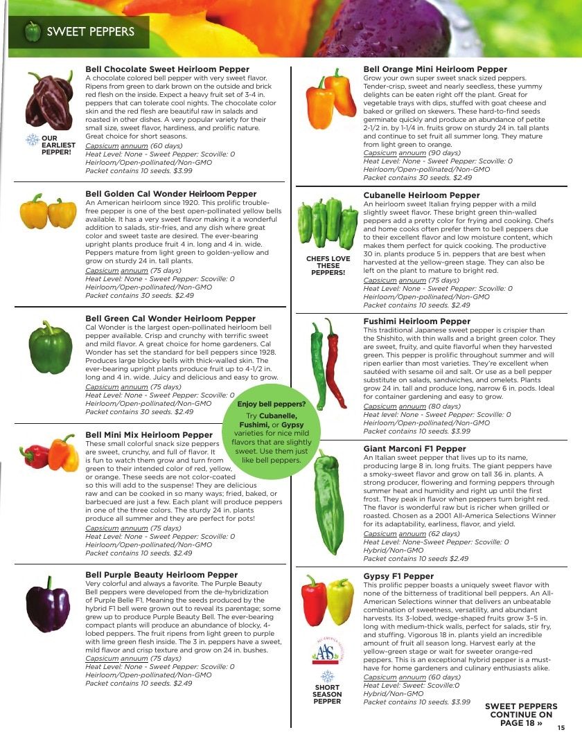 Sandia Seed Company Seed Catalog Weekly Ad January 1 - December 31, 2026