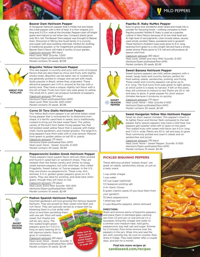 Sandia Seed Company Seed Catalog Weekly Ad January 1 - December 31, 2026