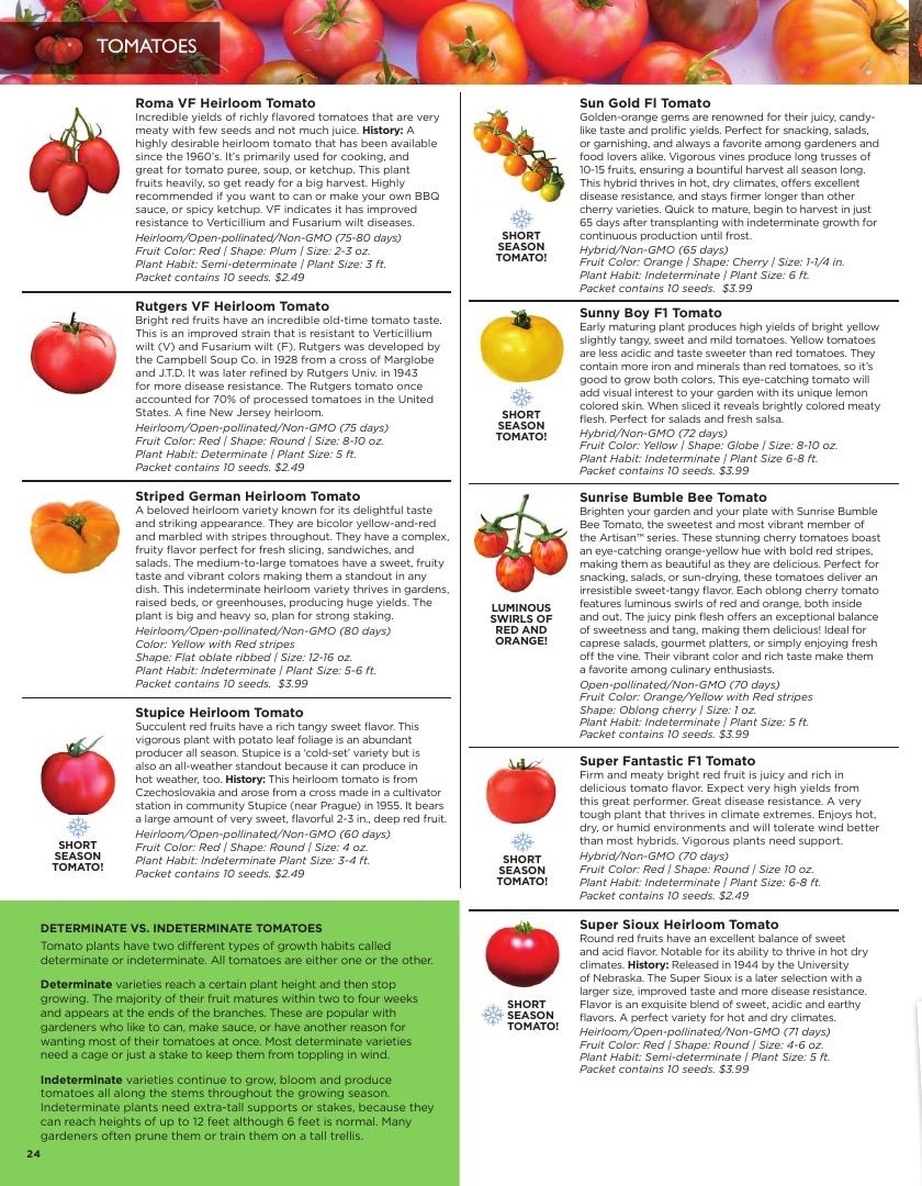 Sandia Seed Company Seed Catalog Weekly Ad January 1 - December 31, 2026