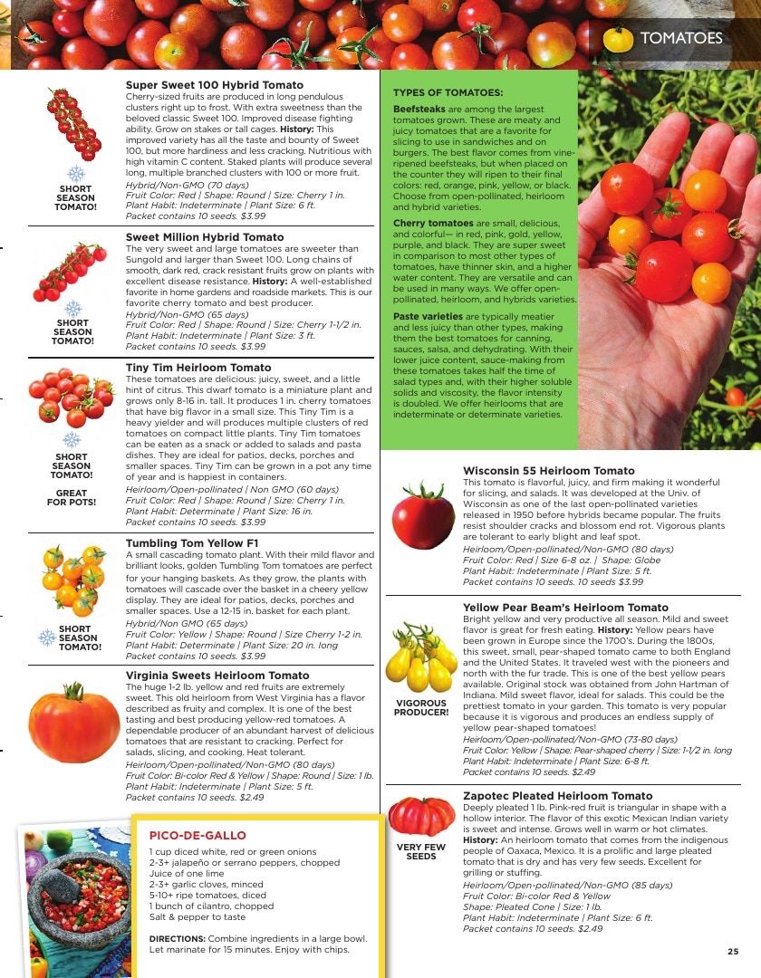 Sandia Seed Company Seed Catalog Weekly Ad January 1 - December 31, 2026
