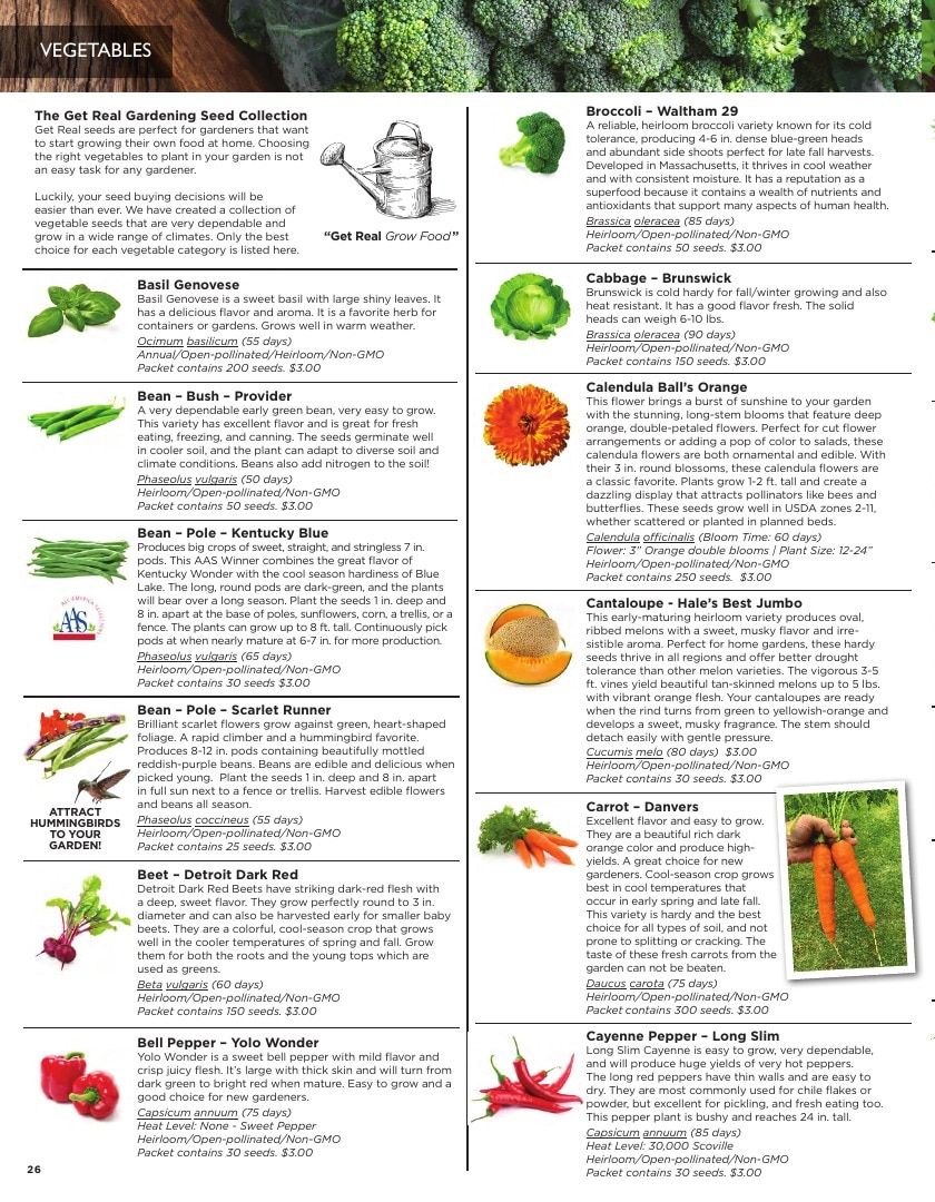 Sandia Seed Company Seed Catalog Weekly Ad January 1 - December 31, 2026