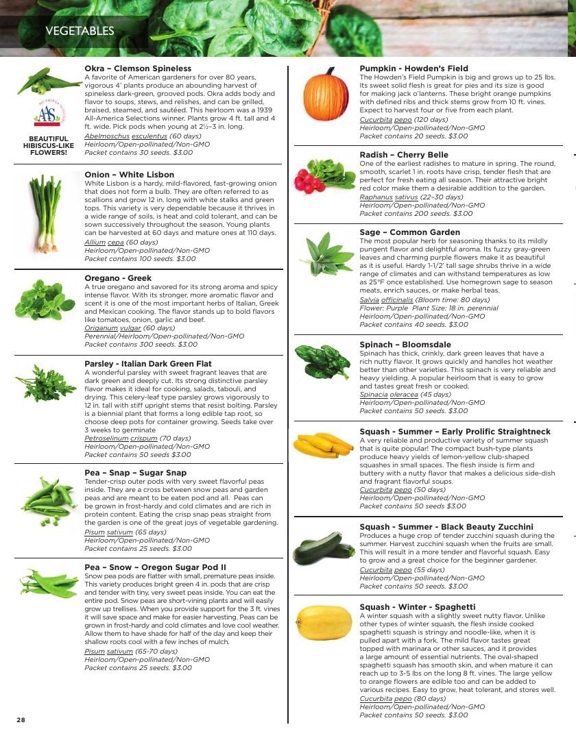 Sandia Seed Company Seed Catalog Weekly Ad January 1 - December 31, 2026