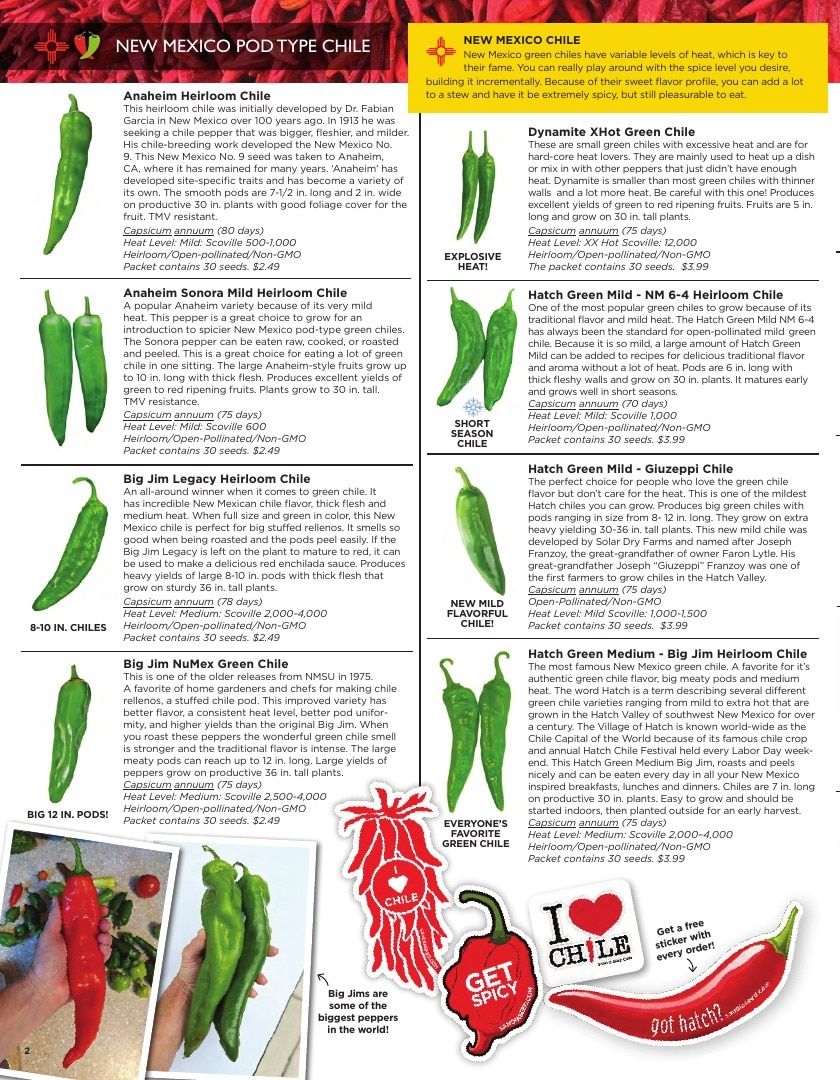Sandia Seed Company Seed Catalog Weekly Ad January 1 - December 31, 2026