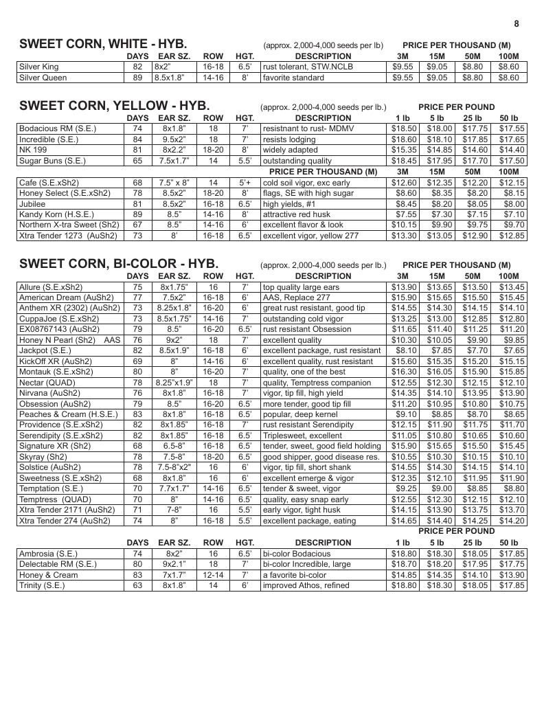 Jordan Seeds Seed Catalog Weekly Ad January 1 - December 31, 2026