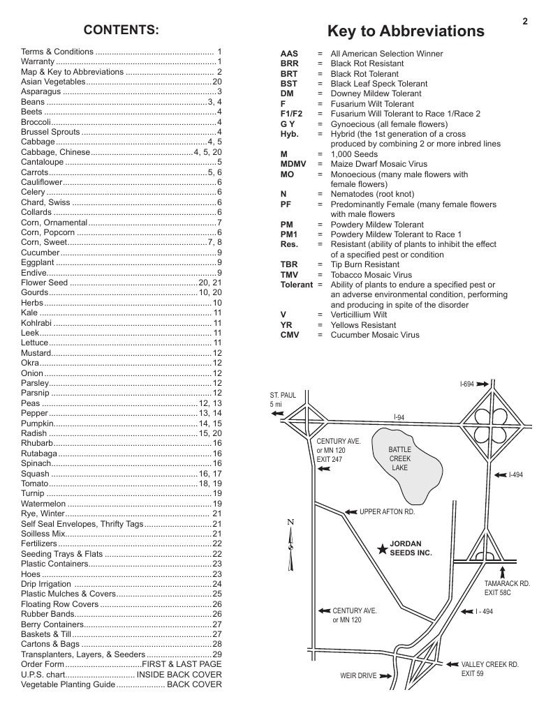 Jordan Seeds Seed Catalog Weekly Ad January 1 - December 31, 2026