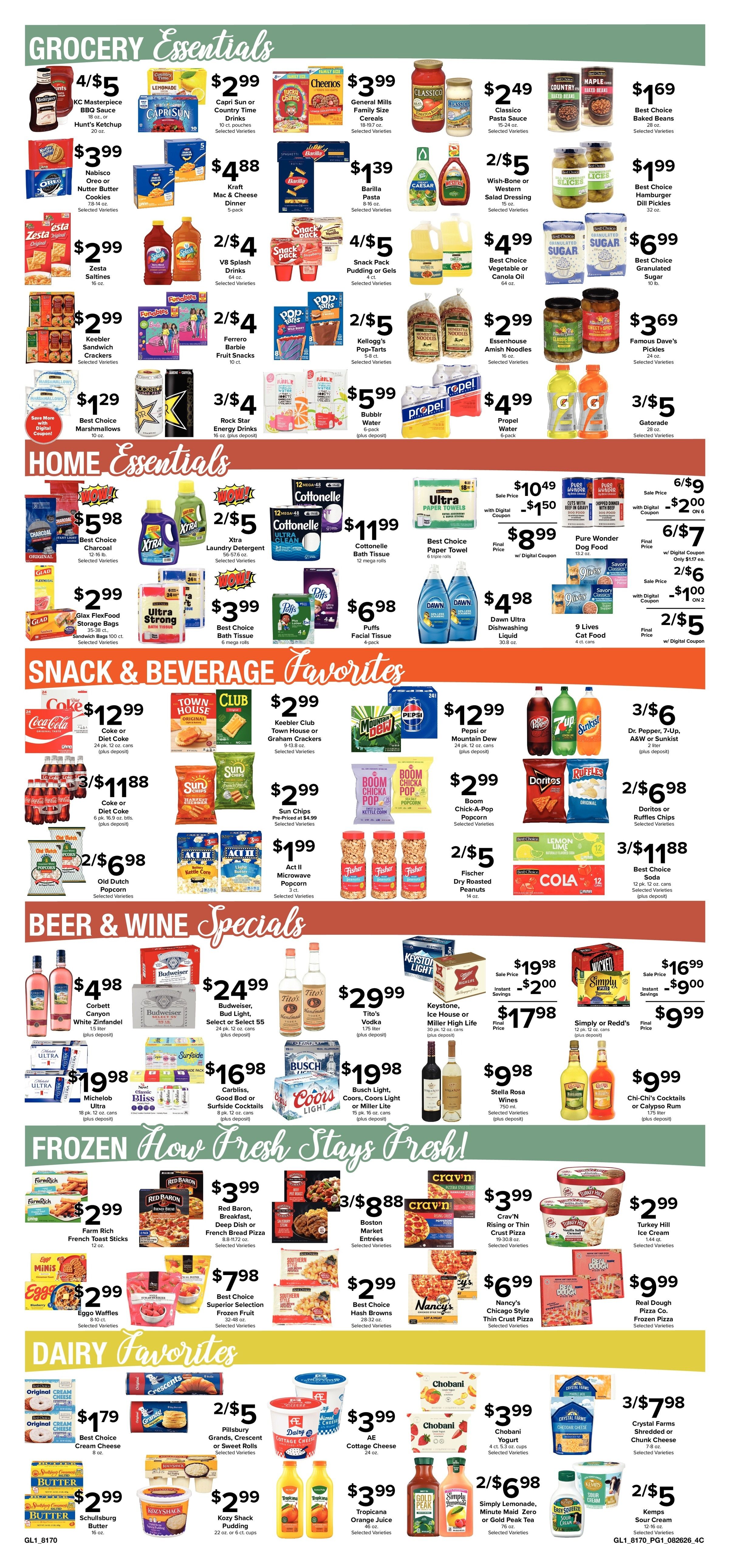 Big G Foods Great Deals This Week! Weekly Ad August 26 - September 1, 2026