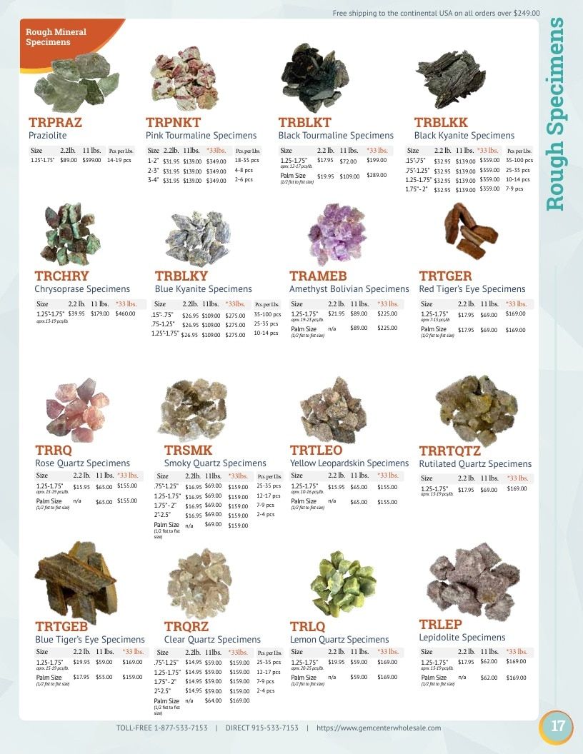Gem Center USA Product Catalog Weekly Ad January 1 - December 31, 2026