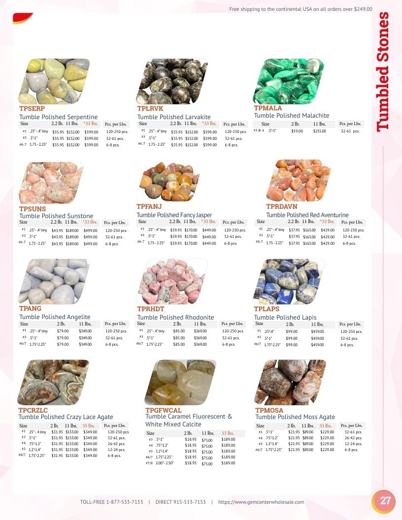 Gem Center USA Product Catalog Weekly Ad January 1 - December 31, 2026