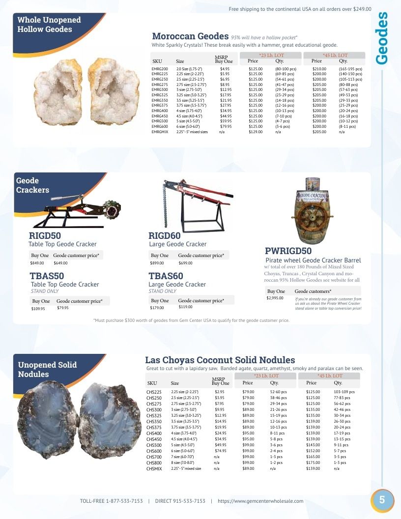 Gem Center USA Product Catalog Weekly Ad January 1 - December 31, 2026