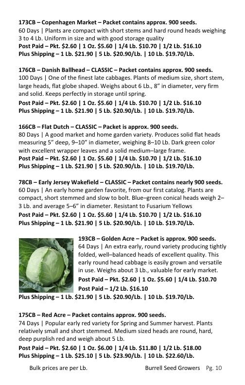 Burrell Seed Growers Seed Catalog Weekly Ad January 1 - December 31, 2026