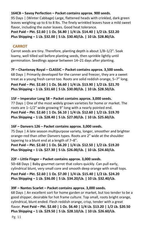 Burrell Seed Growers Seed Catalog Weekly Ad January 1 - December 31, 2026