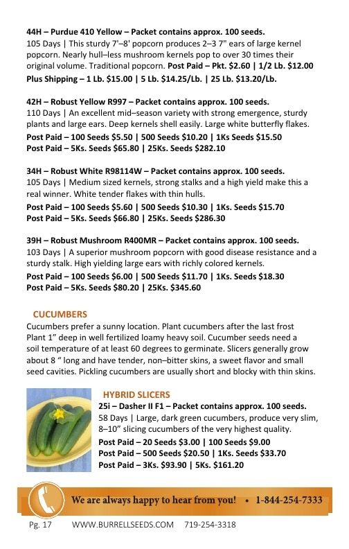 Burrell Seed Growers Seed Catalog Weekly Ad January 1 - December 31, 2026