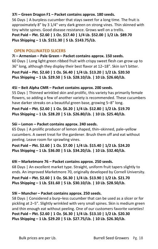 Burrell Seed Growers Seed Catalog Weekly Ad January 1 - December 31, 2026
