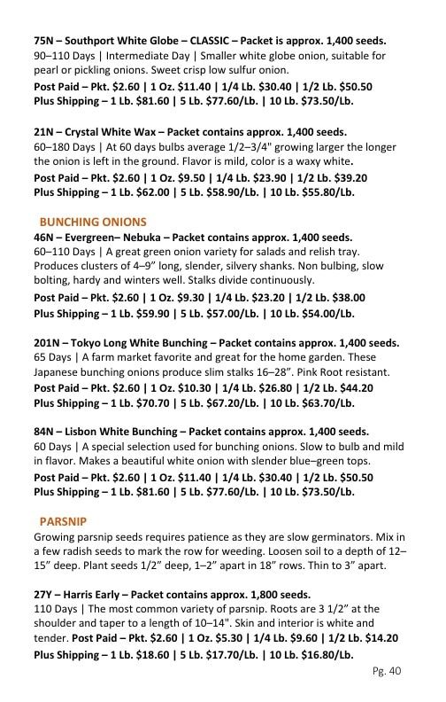 Burrell Seed Growers Seed Catalog Weekly Ad January 1 - December 31, 2026