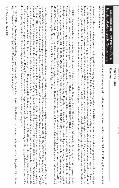 Burrell Seed Growers Seed Catalog Weekly Ad January 1 - December 31, 2026