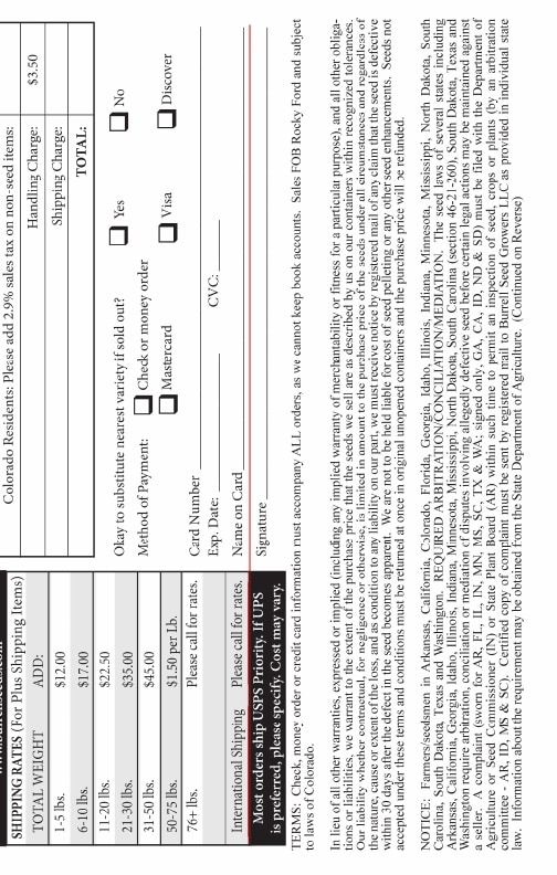 Burrell Seed Growers Seed Catalog Weekly Ad January 1 - December 31, 2026