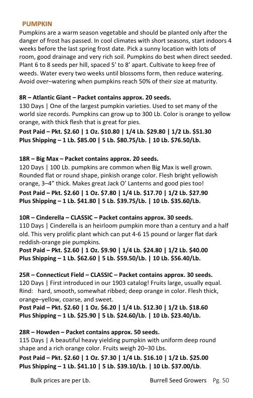 Burrell Seed Growers Seed Catalog Weekly Ad January 1 - December 31, 2026