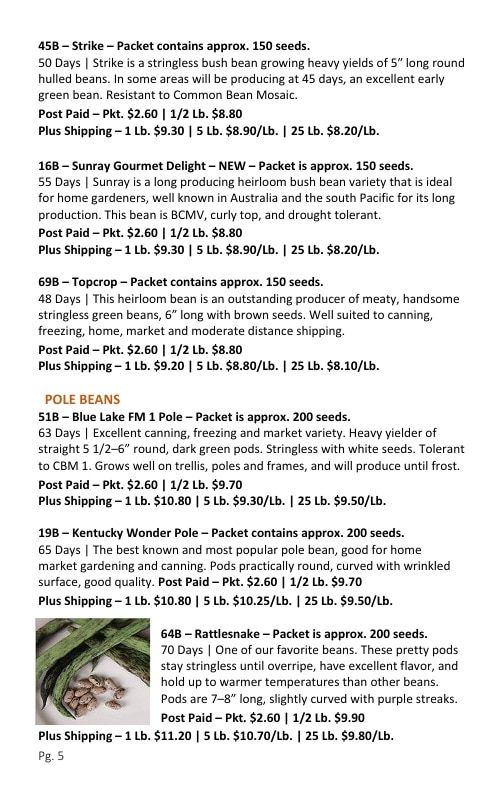Burrell Seed Growers Seed Catalog Weekly Ad January 1 - December 31, 2026