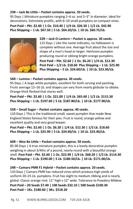 Burrell Seed Growers Seed Catalog Weekly Ad January 1 - December 31, 2026