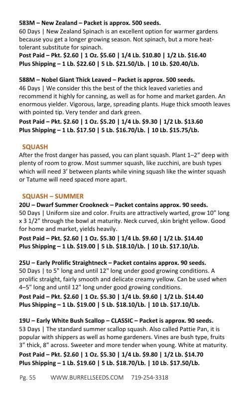 Burrell Seed Growers Seed Catalog Weekly Ad January 1 - December 31, 2026