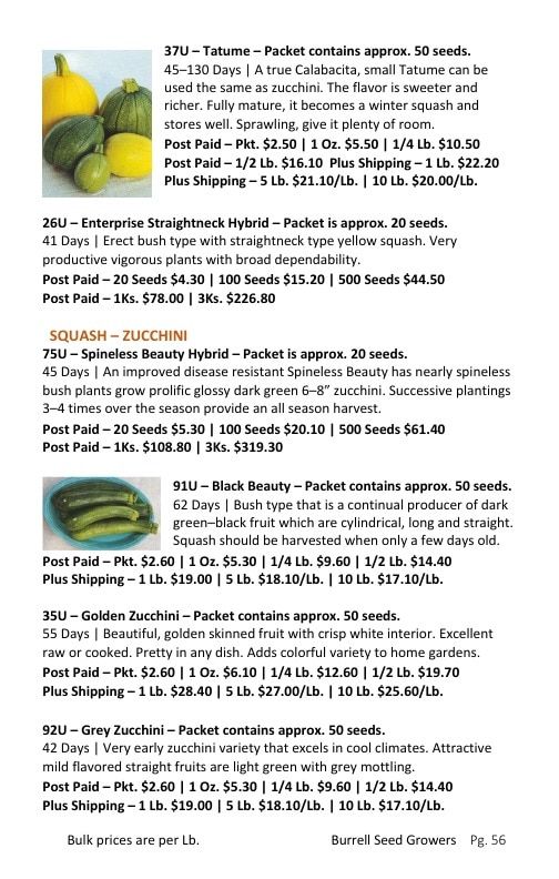 Burrell Seed Growers Seed Catalog Weekly Ad January 1 - December 31, 2026
