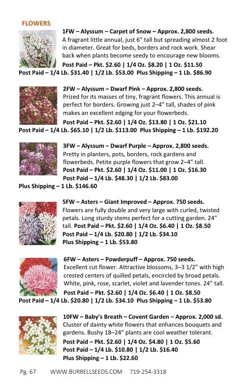 Burrell Seed Growers Seed Catalog Weekly Ad January 1 - December 31, 2026