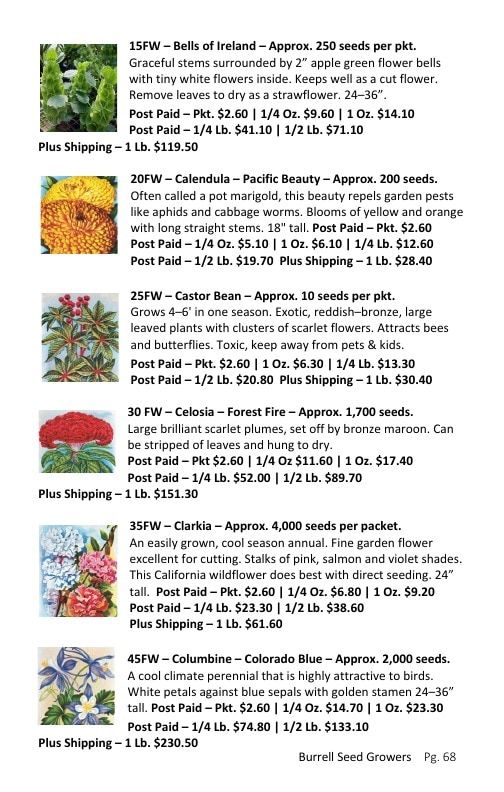 Burrell Seed Growers Seed Catalog Weekly Ad January 1 - December 31, 2026