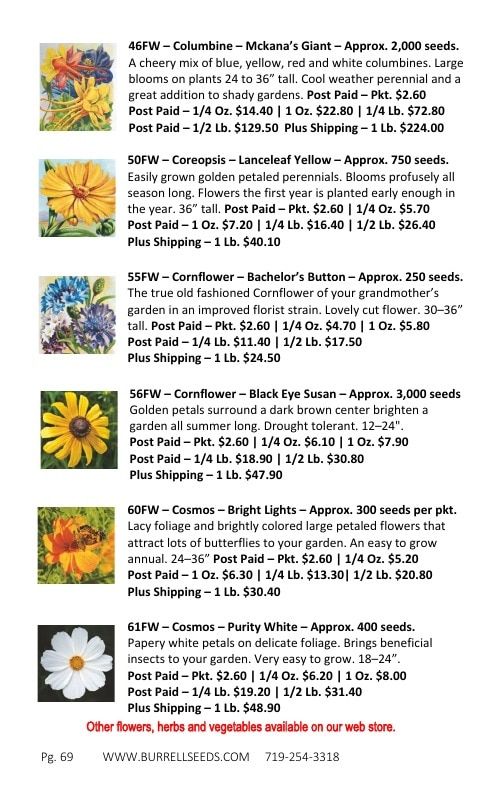 Burrell Seed Growers Seed Catalog Weekly Ad January 1 - December 31, 2026