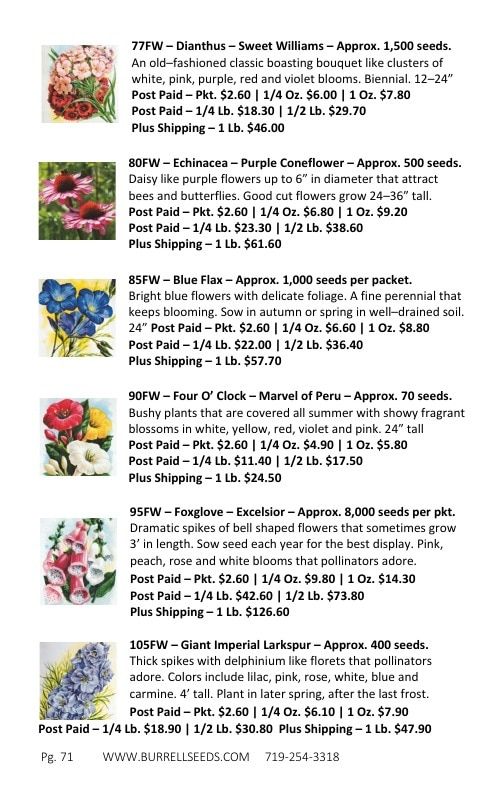 Burrell Seed Growers Seed Catalog Weekly Ad January 1 - December 31, 2026