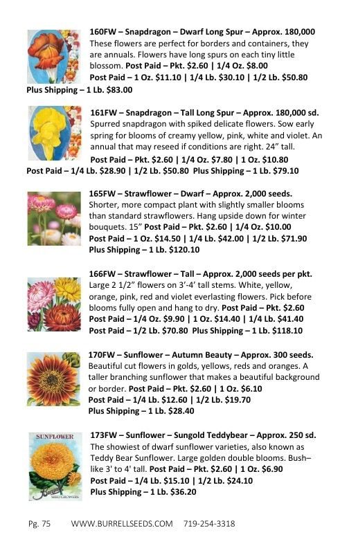Burrell Seed Growers Seed Catalog Weekly Ad January 1 - December 31, 2026
