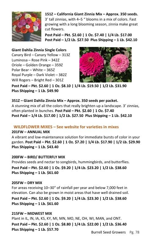 Burrell Seed Growers Seed Catalog Weekly Ad January 1 - December 31, 2026