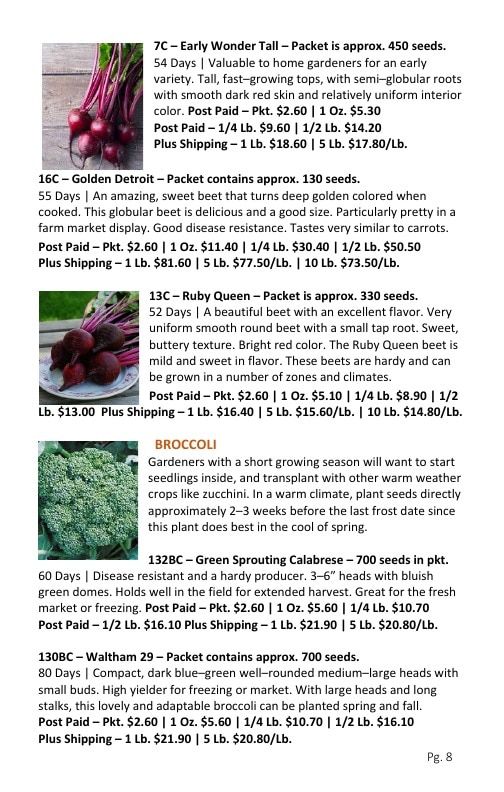 Burrell Seed Growers Seed Catalog Weekly Ad January 1 - December 31, 2026