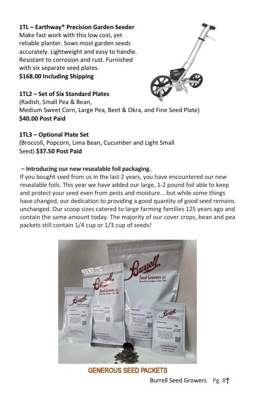 Burrell Seed Growers Seed Catalog Weekly Ad January 1 - December 31, 2026