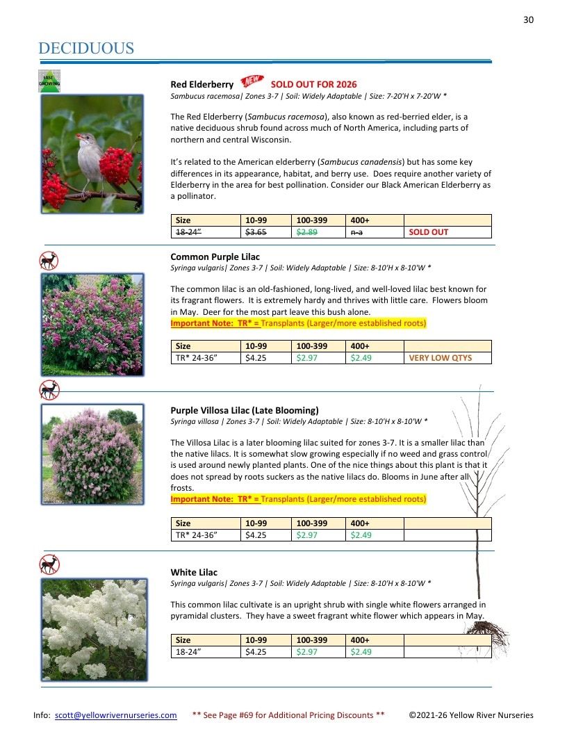 Yellow River Nurseries Garden Catalog Weekly Ad January 1 - December 31, 2026