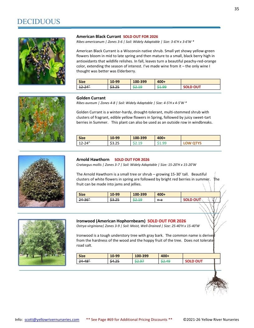 Yellow River Nurseries Garden Catalog Weekly Ad January 1 - December 31, 2026