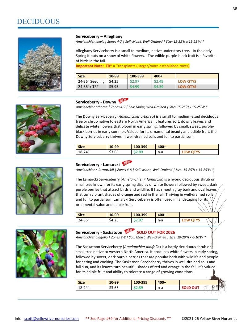Yellow River Nurseries Garden Catalog Weekly Ad January 1 - December 31, 2026